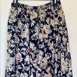 NWOT Abercrombie & Fitch Gorgeous Lined Floral Skirt